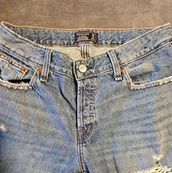 Low Rise Boyfriend Jeans - A&F - Picture 3 of 5